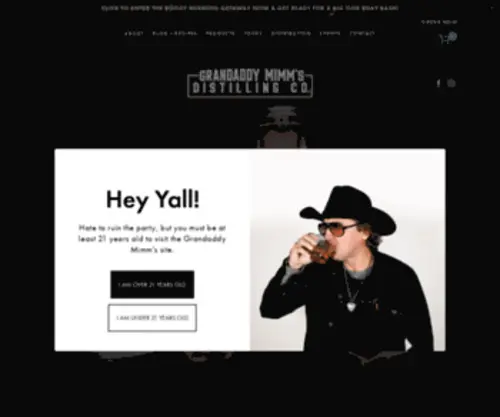 Grandaddymimms.com(Grandaddy Mimm's Distilling Co) Screenshot