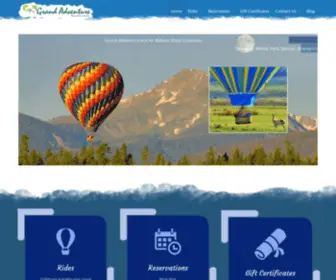 Grandadventureballoon.com(Colorado Balloon Rides 10 Best USA/Worlds Beautiful near RMNP) Screenshot