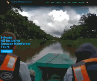 Grandamazontours.com(Amazon Rainforest Tours) Screenshot