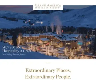 Grandamericahotelsandresorts.com(Grand America Hotels & Resorts) Screenshot