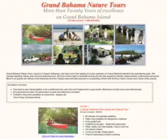 Grandbahamanaturetours.com(Grand Bahama Nature Tours) Screenshot