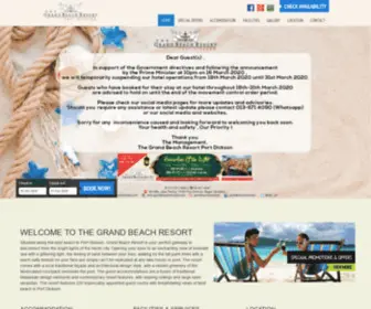 Grandbeachresortpd.com(The Grand Beach Resort) Screenshot