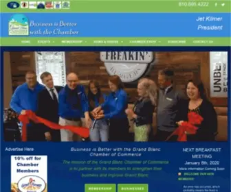 Grandblancchamber.com(Grand Blanc Chamber of Commerce) Screenshot