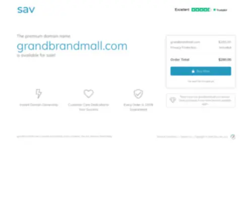 Grandbrandmall.com(The premium domain name) Screenshot