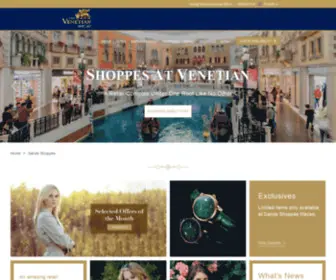 Grandcanalshoppes.com.mo(Shoppes at Venetian) Screenshot