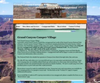 Grandcanyoncampervillage.com(Grand Canyon Camper Village location and amenities) Screenshot