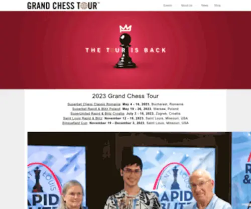 Grandchesstour.com(Grand Chess Tour) Screenshot