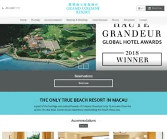 Grandcoloane.com(Grand Coloane Resort) Screenshot