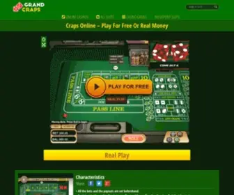 Grandcraps.co.uk(Craps Online) Screenshot