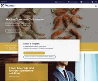Grandcuisine.com(Electrolux Professional) Screenshot
