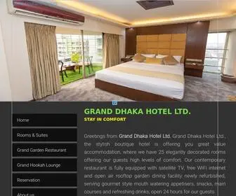 Granddhakahotel.com(Grand Dhaka Hotel) Screenshot