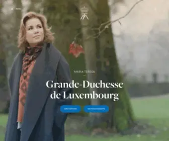 Grande-Duchesse.lu(Site officiel de la Cour grand) Screenshot