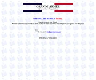 Grandearmee.com(GRANDE ARMEE MILITARIA MILITARY ANTIQUES) Screenshot