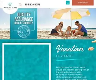 Grandecaymanresort.com(The NEW Grande Cayman Resort in Myrtle Beach) Screenshot