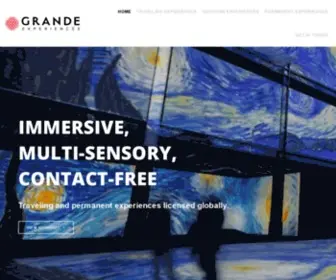 Grandeexhibitions.com(Grande Experiences) Screenshot