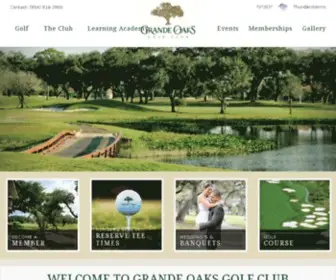 Grandeoaks.com(Grande Oaks Golf Club) Screenshot