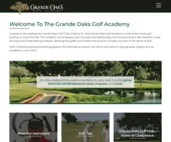 Grandeoaksgolfacademy.com(Grande Oaks Golf Academy) Screenshot