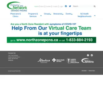 Grandeprairiepcn.com(Grande Prairie Primary Care Network) Screenshot