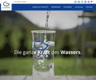 Grander.com(Granderwasser und die GRANDER®) Screenshot