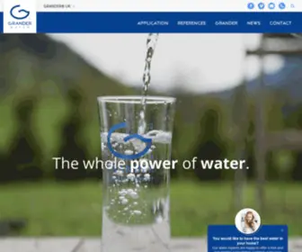 Granderwater.co.uk(GRANDER®) Screenshot