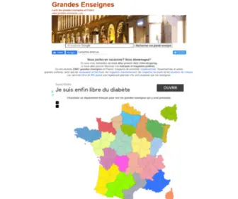 Grandes-Enseignes.com(Liste et carte des grandes enseignes en France) Screenshot