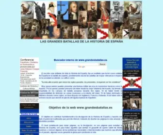 Grandesbatallas.es(Batalla Inicio Guerra Civil Española) Screenshot