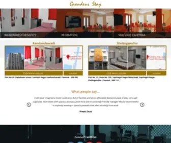 Grandeurstay.com(Grandeur Stay Ladies Hostel in OMR) Screenshot