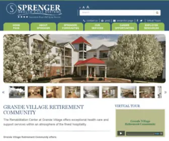 Grandevillage.com(Sprenger Health Care Centers) Screenshot