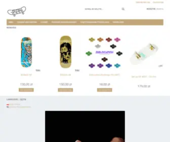 Grandfingers.pl(Grand Fingers Fingerboard Store) Screenshot