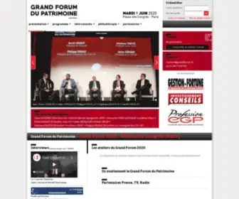 Grandforum.fr(GRAND FORUM DU PATRIMOINE) Screenshot