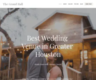 Grandhalltexas.com(The Grand Hall at Deer Lake Lodge) Screenshot