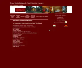 Grandhostel.hu(Grand Hostel Budapest) Screenshot