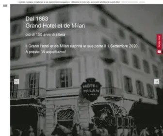 Grandhoteletdemilan.it(Grand Hotel et de Milan luxury hotel Milan) Screenshot