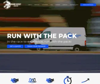 Grandhusky.com(Grand Husky Logistics) Screenshot