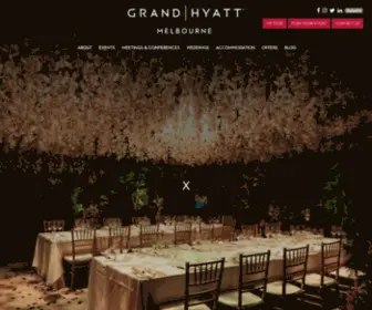 Grandhyattmelbevents.com(Luxury Hotel for Events & Weddings) Screenshot