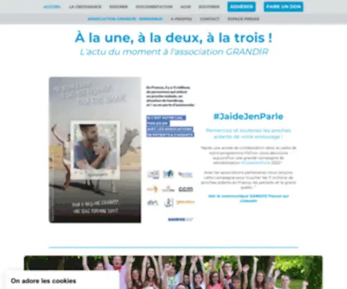 Grandir.asso.fr(Association GRANDIR) Screenshot