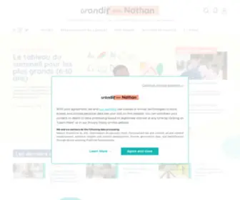 Grandiravecnathan.com(Le site qui facilite la vie de famille) Screenshot