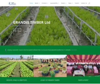 Grandistimber.com(Grandis Timber) Screenshot