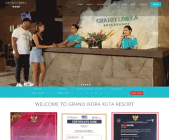 Grandixora.com(Grand Ixora Kuta Resort) Screenshot