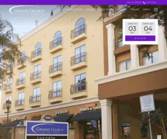 Grandlegacyhotel.com(Anaheim Hotel Near Disneyland® Resort) Screenshot