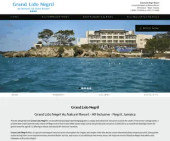 Grandlidonegrilresort.com(Grand Lido Negril All Inclusive Resort) Screenshot