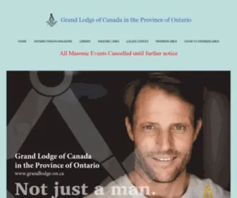 Grandlodge.on.ca(Grand Lodge of A.F) Screenshot
