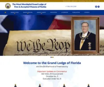 Grandlodgefl.com(The Grand Lodge of Florida) Screenshot