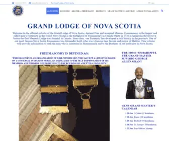 Grandlodgens.org(The Grand Lodge of Nova Scotia) Screenshot