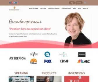Grandmapreneurinventor.com(Grandmapreneur) Screenshot