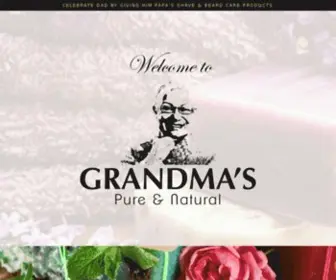 Grandmaslyesoap.com(Grandma's hand) Screenshot