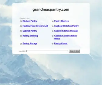 Grandmaspantry.com(Grandmaspantry) Screenshot