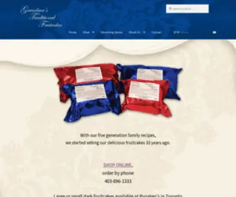 Grandmastraditionalfruitcakes.ca(Red Deer) Screenshot