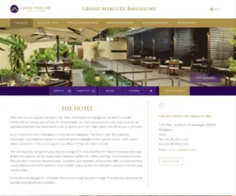 Grandmercurebangalore.com(Grand Mercure Bangalore) Screenshot