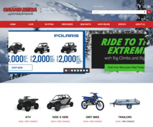Grandmesamoto.com(Home Grand Mesa Motorsports Delta) Screenshot